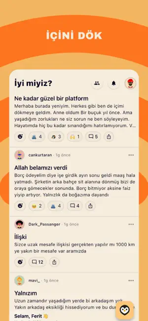 İyimiyiz? Anonim Destek! iPhone screenshot 2