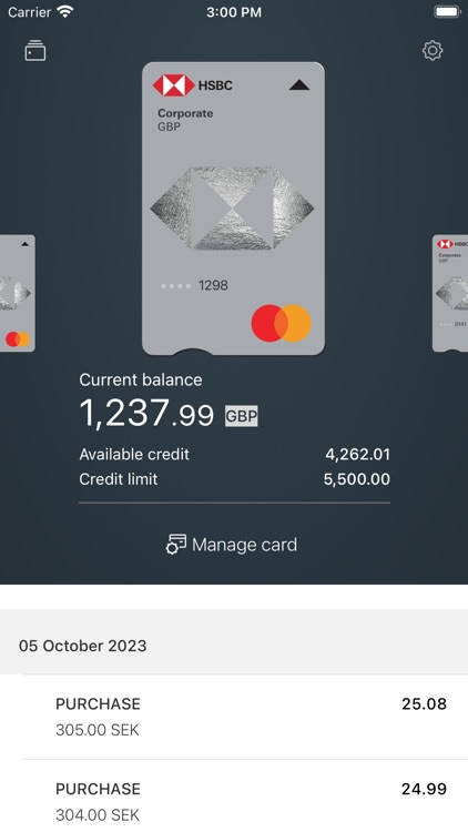 HSBC Corporate Cards