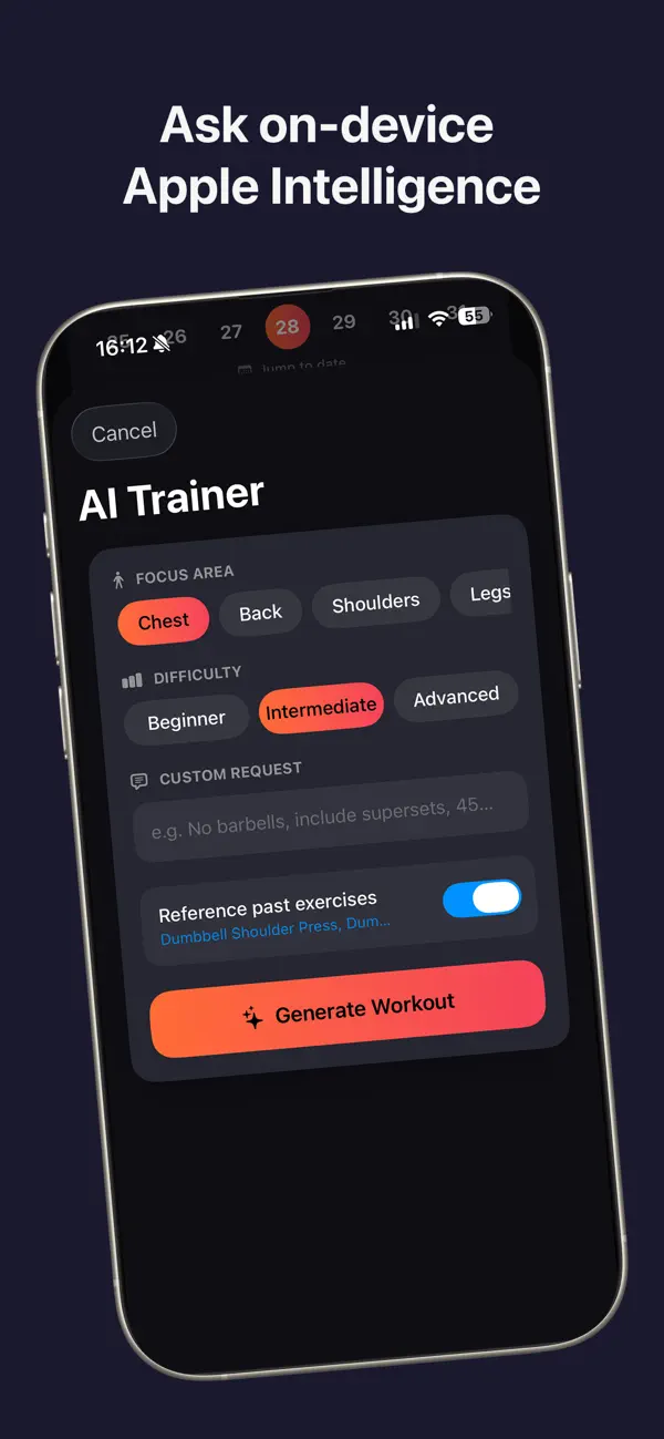 Muscle Gym Diary Screenshot 3