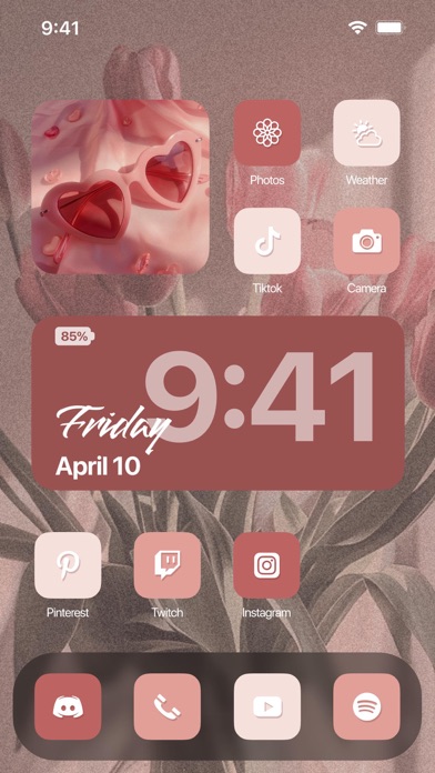 Screenshot #2 pour Aesthetic: Icone & Widget