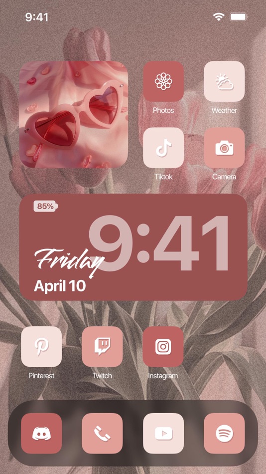 #2. Aesthetic: App icons & Widgets (iOS) 由: Andrea Terdich