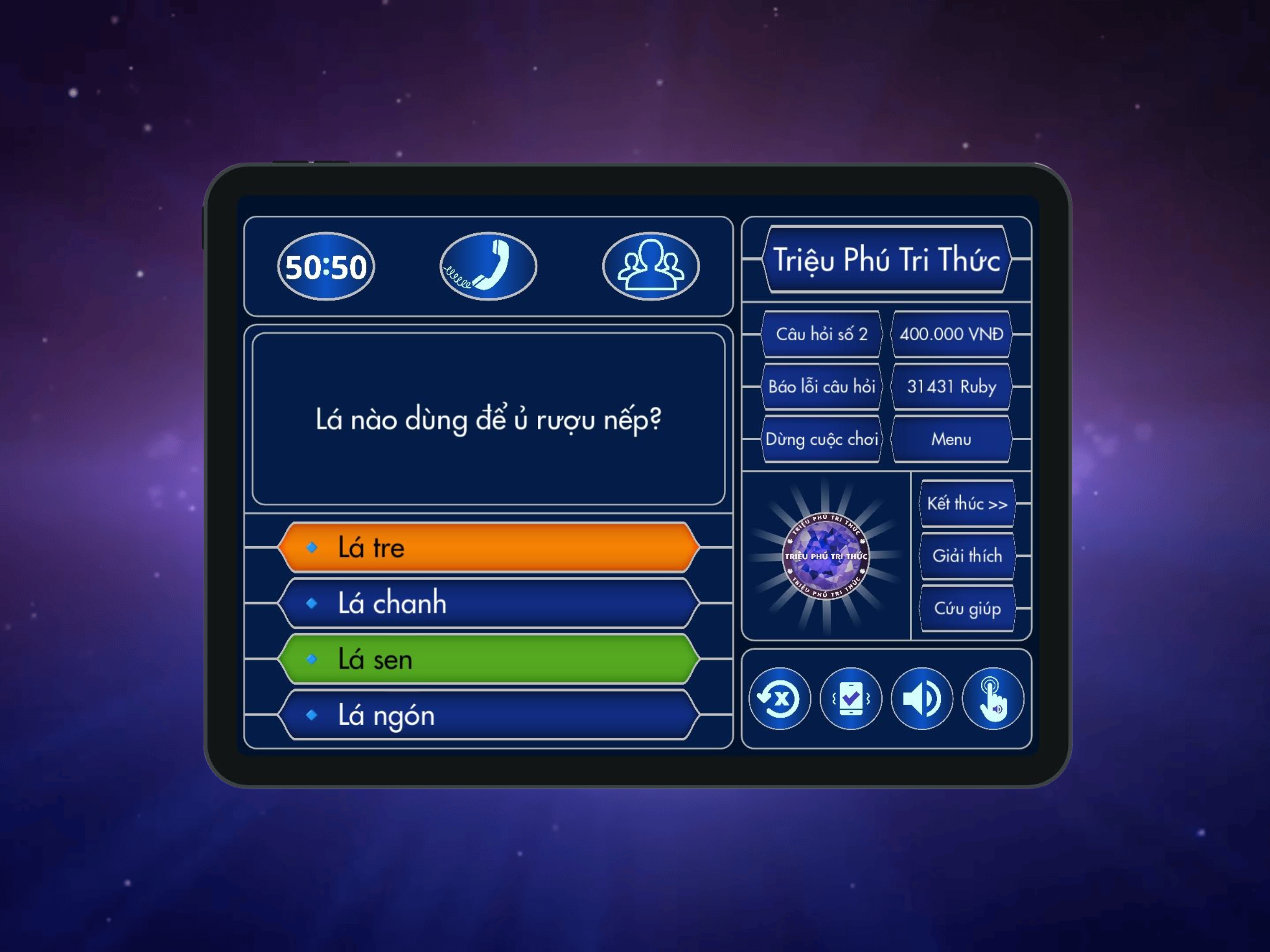 Triệu Phú Tri Thức screenshot 6