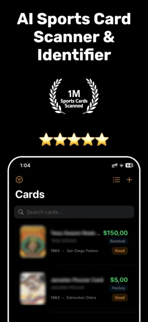 Sports Card Scanner + screenshot 1