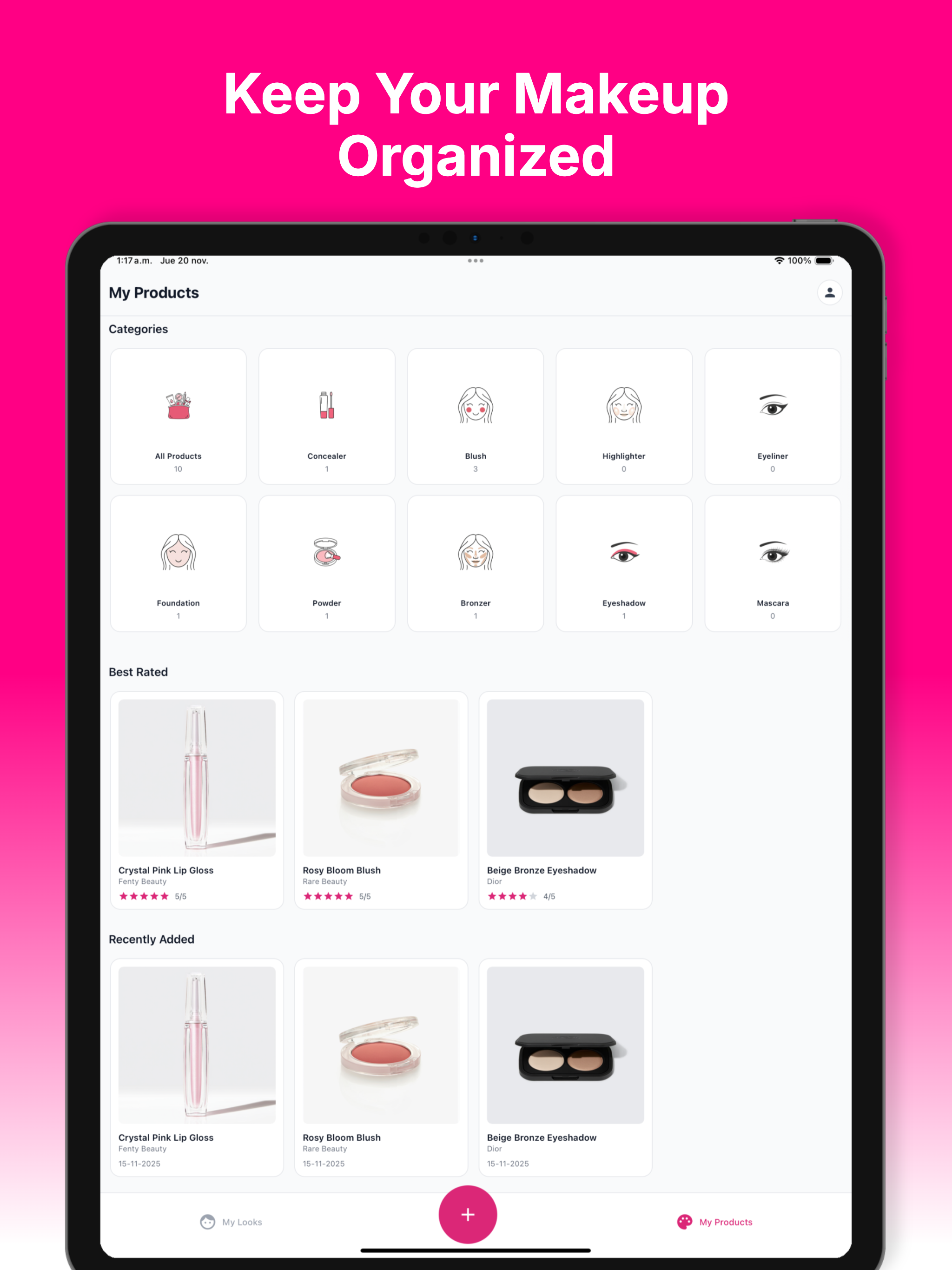 BeautyJournal - Makeup Tracker