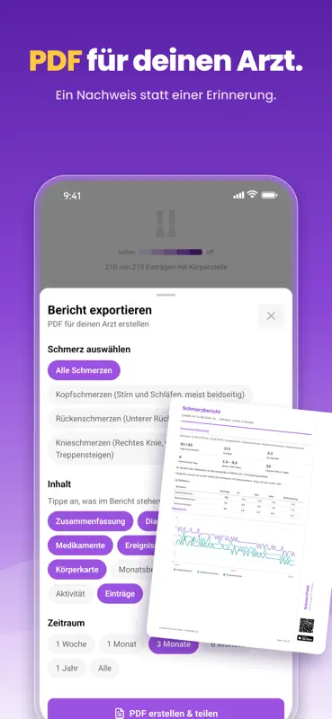 Schmerztagebuch - SchmerzTrack screenshot 3 of 5