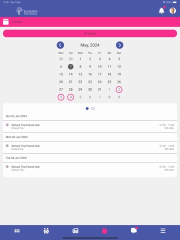 Blenheim Connect iPad screenshot