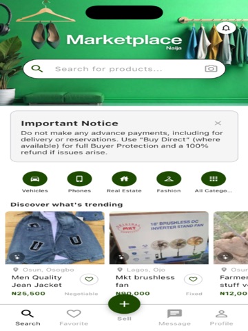 Marketplace Naija: Buy & Sell iPad screenshot