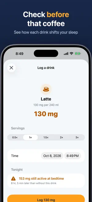 Caffeine Tracker - SipLog screenshot 2
