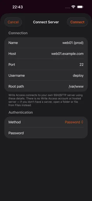WriteAccess iPhone screenshot 5