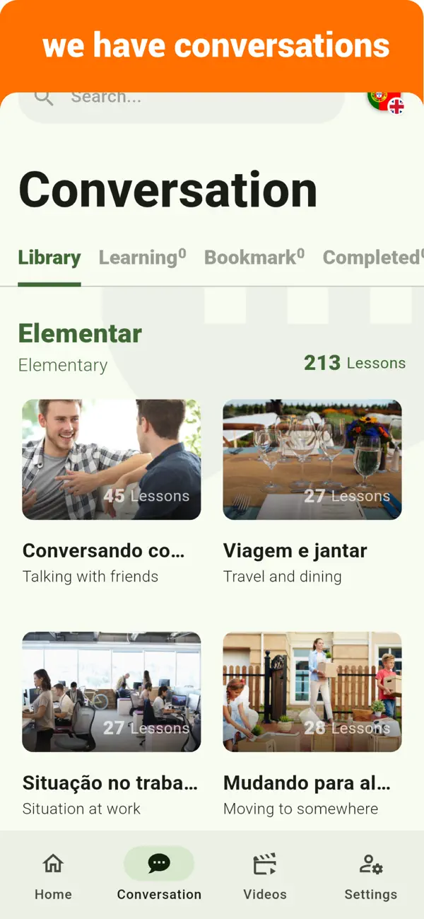 Screenshot #2 pour Portuguese -Listening Speaking
