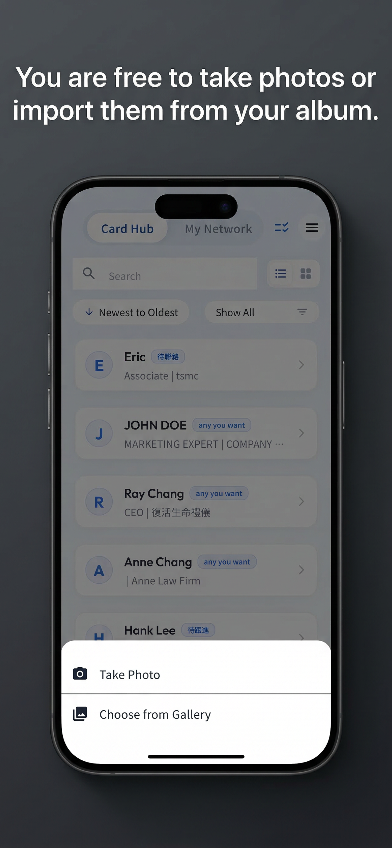 Jobmark：Business card library