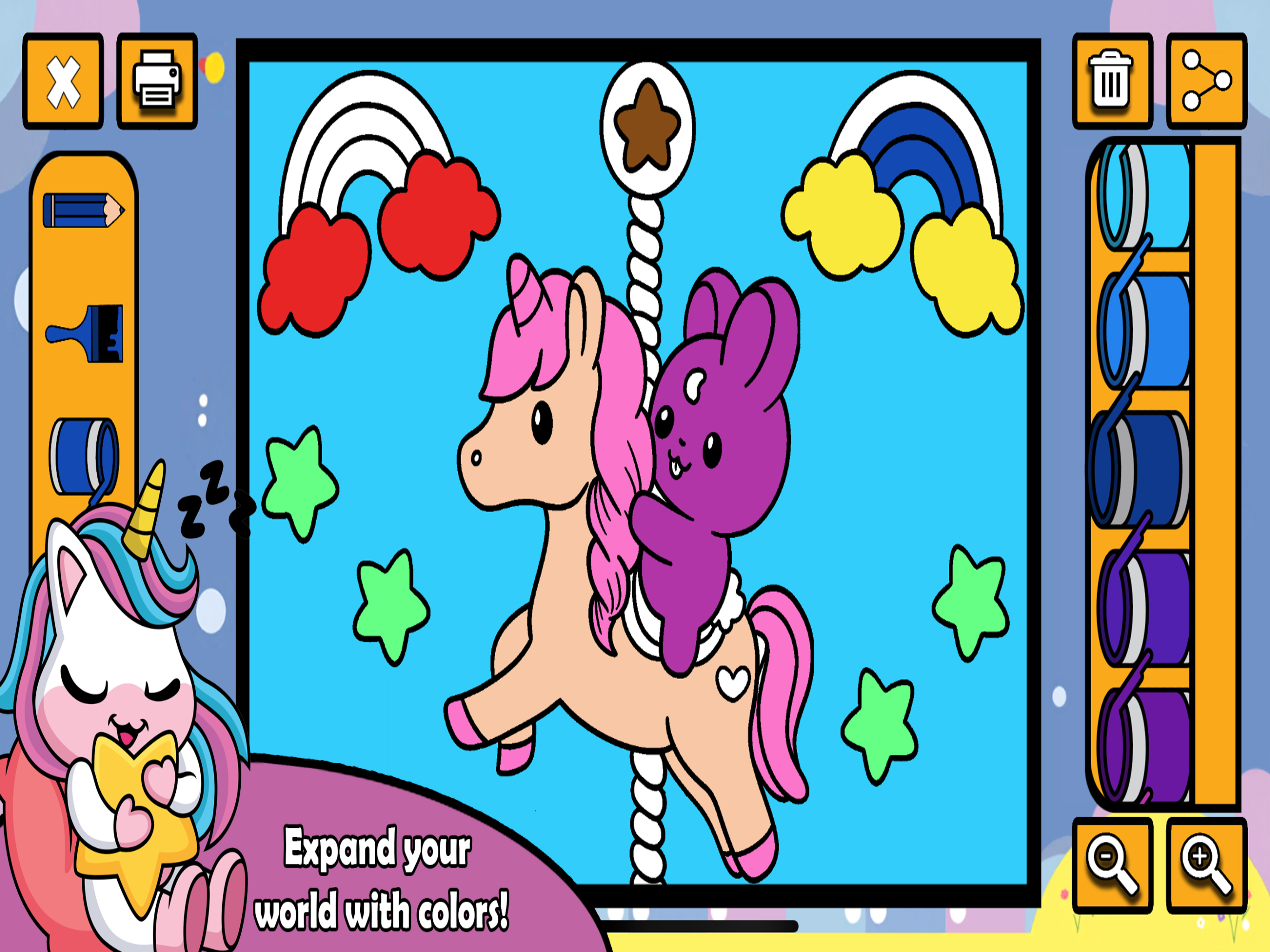 Unicorn Coloring Games screenshot 12