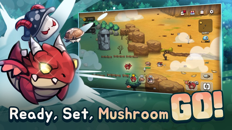 #1. Mushroom Go (iOS) โดย: DAERI SOFT