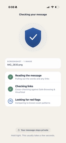 ScamSnap – Scam Detector iPhone screenshot