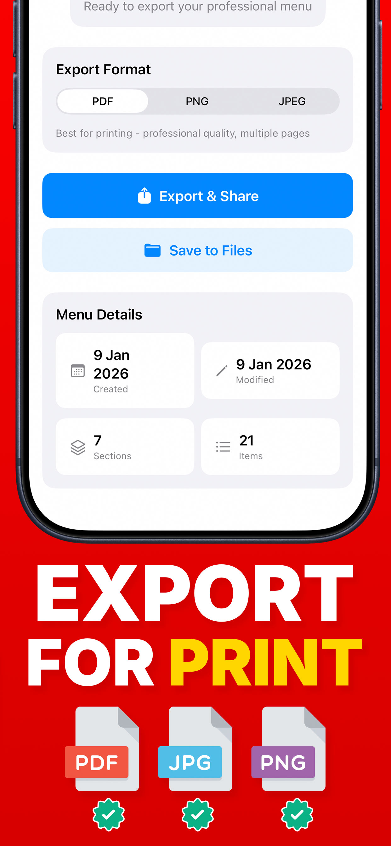 Menu Maker - MenuKit screenshot 4