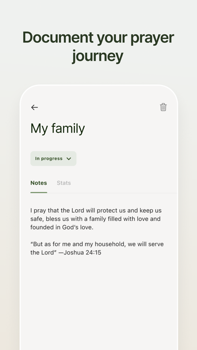 Prayminder iPhone screenshot 4 - Productivity app