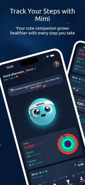 Cute Mimi - Step Tracker screenshot 1