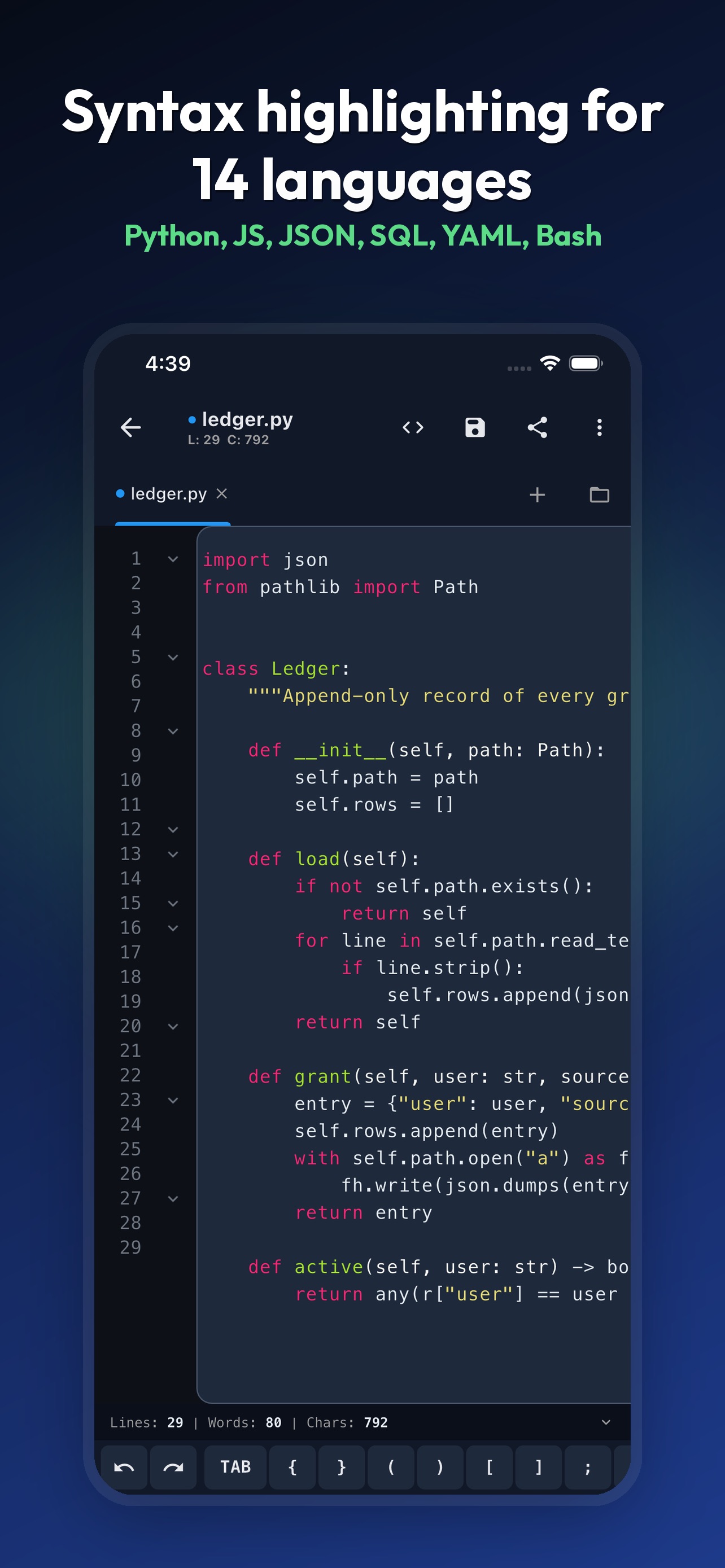 Screenshot 1 of Code Editor - Text & Notepad