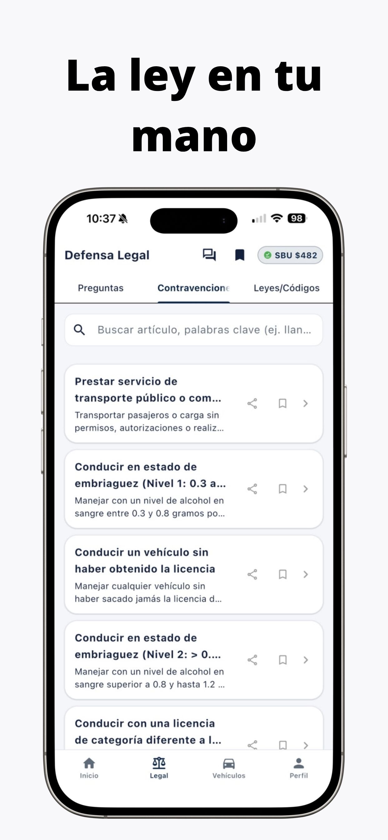 Screenshot 4 of Defensa Vial EC: Leyes y Auto
