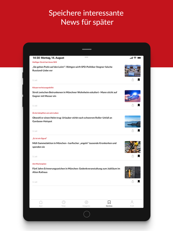 Hallo München iPad screenshot 4 - News app
