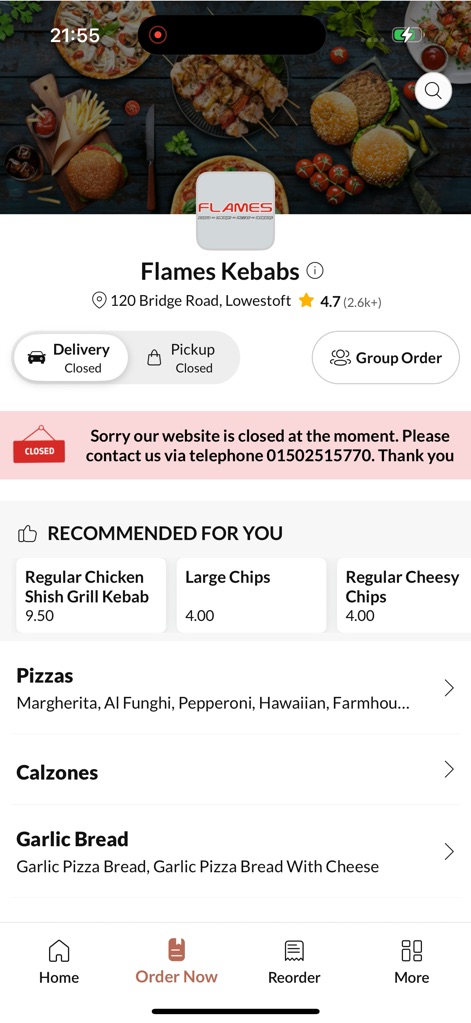 Flames Kebabs - App de Comida y bebida | MWM