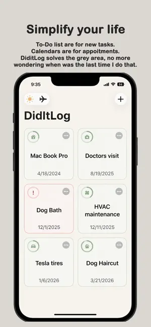 DidItLog - Life Task Tracker screenshot 2