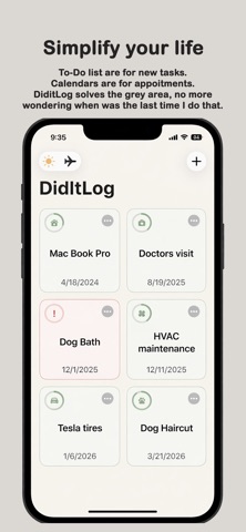 DidItLog - Life Task Tracker Screenshot 2 of 3