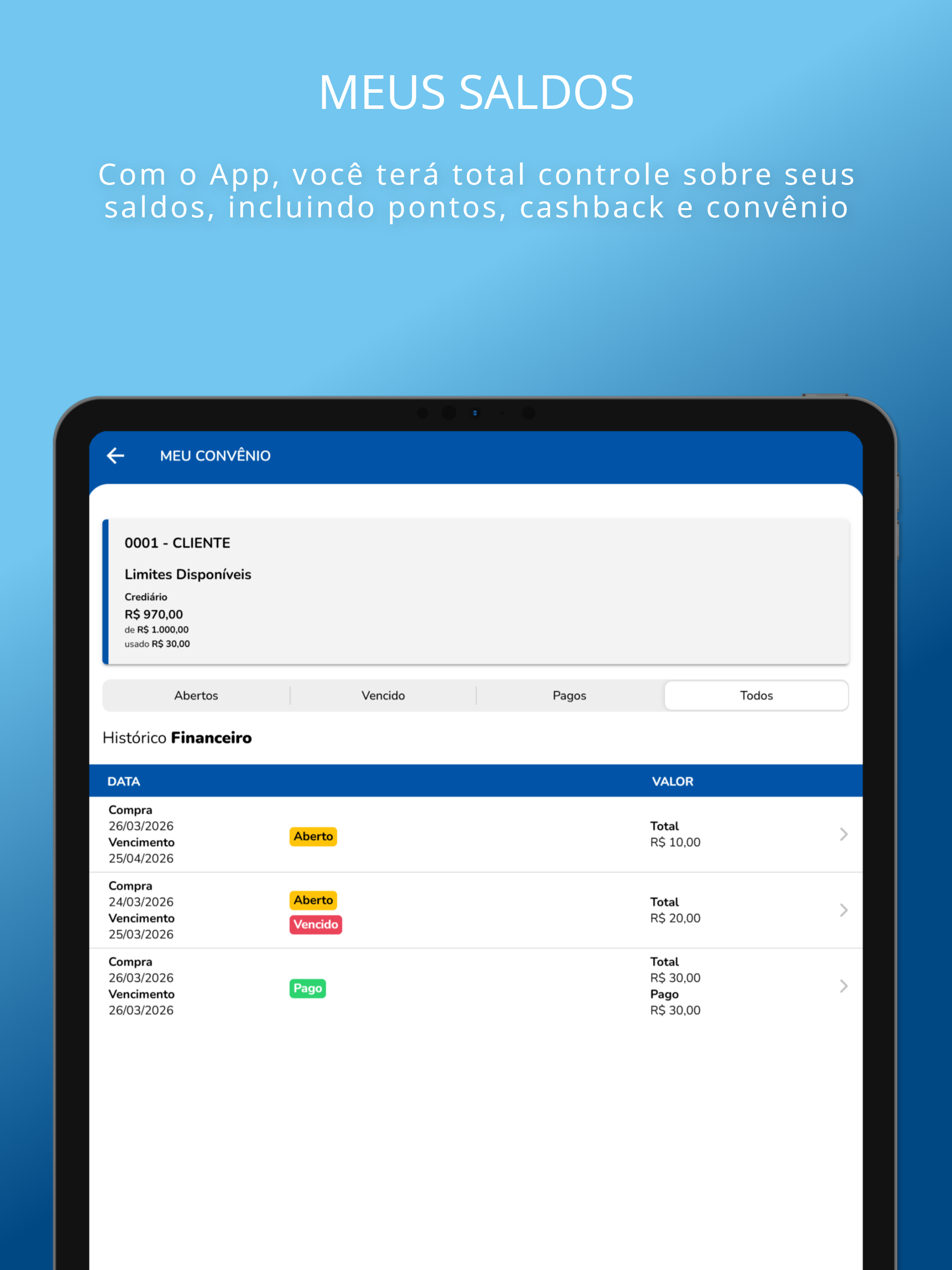 App Clube Demo screenshot 7
