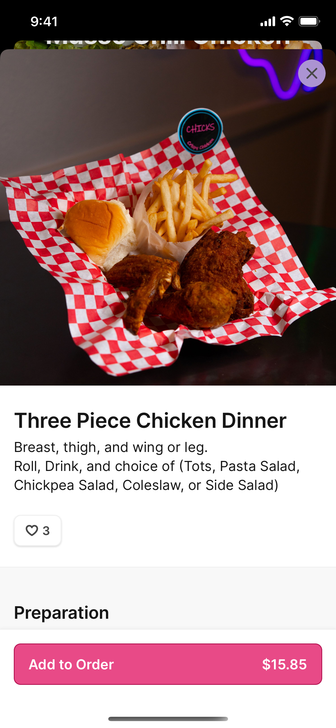 Chicks Crispy Chicken