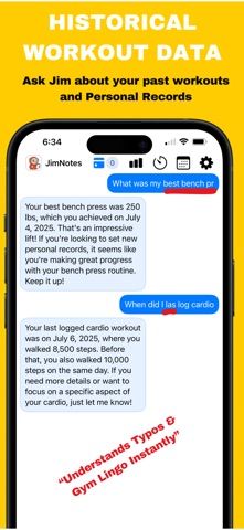 JimNotes: AI Workout Notes Screenshot 3 of 7