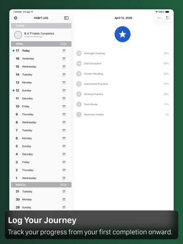 Dayforge - Habit Tracker iPad screenshot