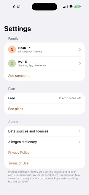 KidSafeScan: Food Allergy Scan screenshot 4