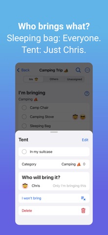 PackParty: Group Packing List screenshot