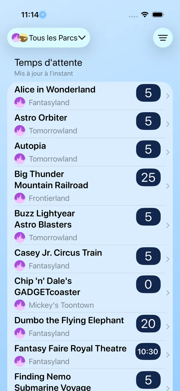 Screenshot #3 pour Temps: Disneyland