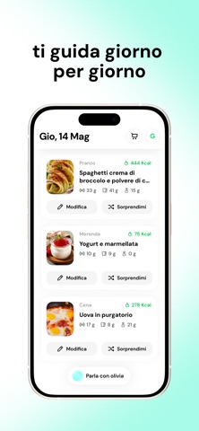 olivia: Contacalorie e ricette iPhone screenshot 4