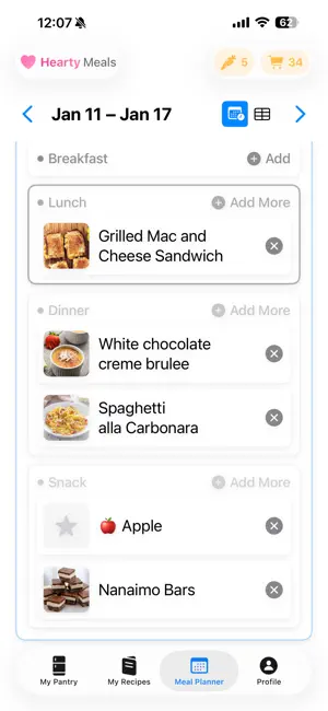 Hearty Meals: Family Recipes screenshot 3