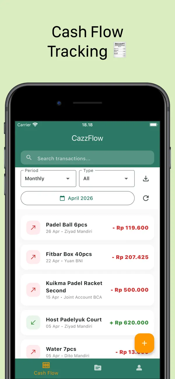 Screenshot #1 pour CazzFlow: Your Team Cash Flow