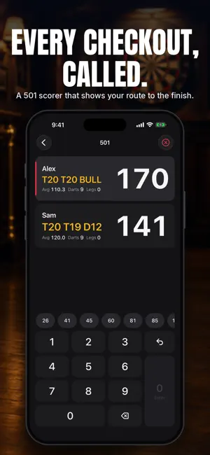 Darts Scorer: Cricket & 501 screenshot 1