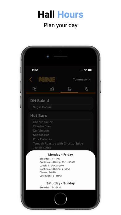 UCSC Menu Screenshot