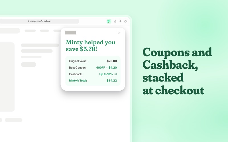 Minty: Cashback & Coupon Codes screenshot