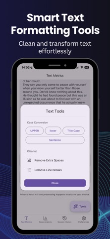Text Metrics screenshot