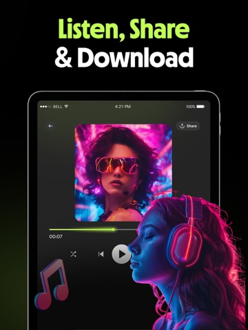 AI Song Maker: Music Generator iPad screenshot