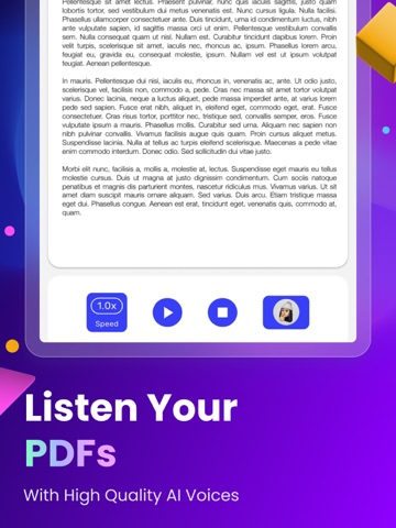 Text to Speech - AI Voices TTS iPad screenshot