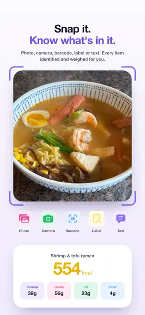 Gramigo: AI Calorie Counter screenshot 1