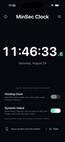 MinSec Clock: Seconds Screenshot 1 of 10