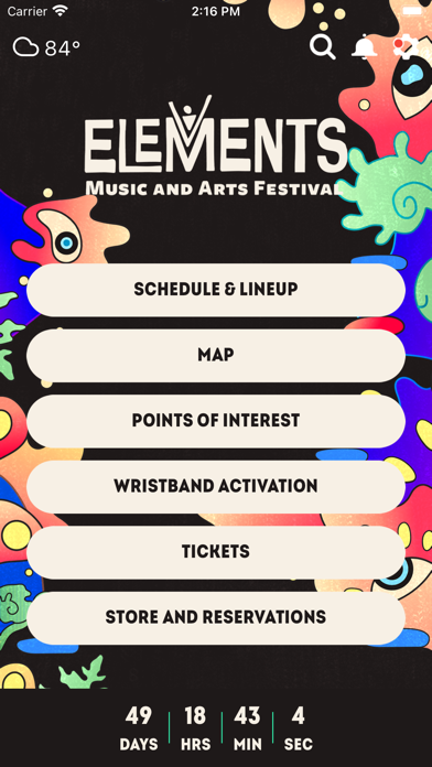 Elements Music & Arts Festival Screenshot