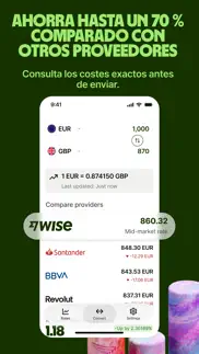 conversor de moneda de wise iphone capturas de pantalla 2