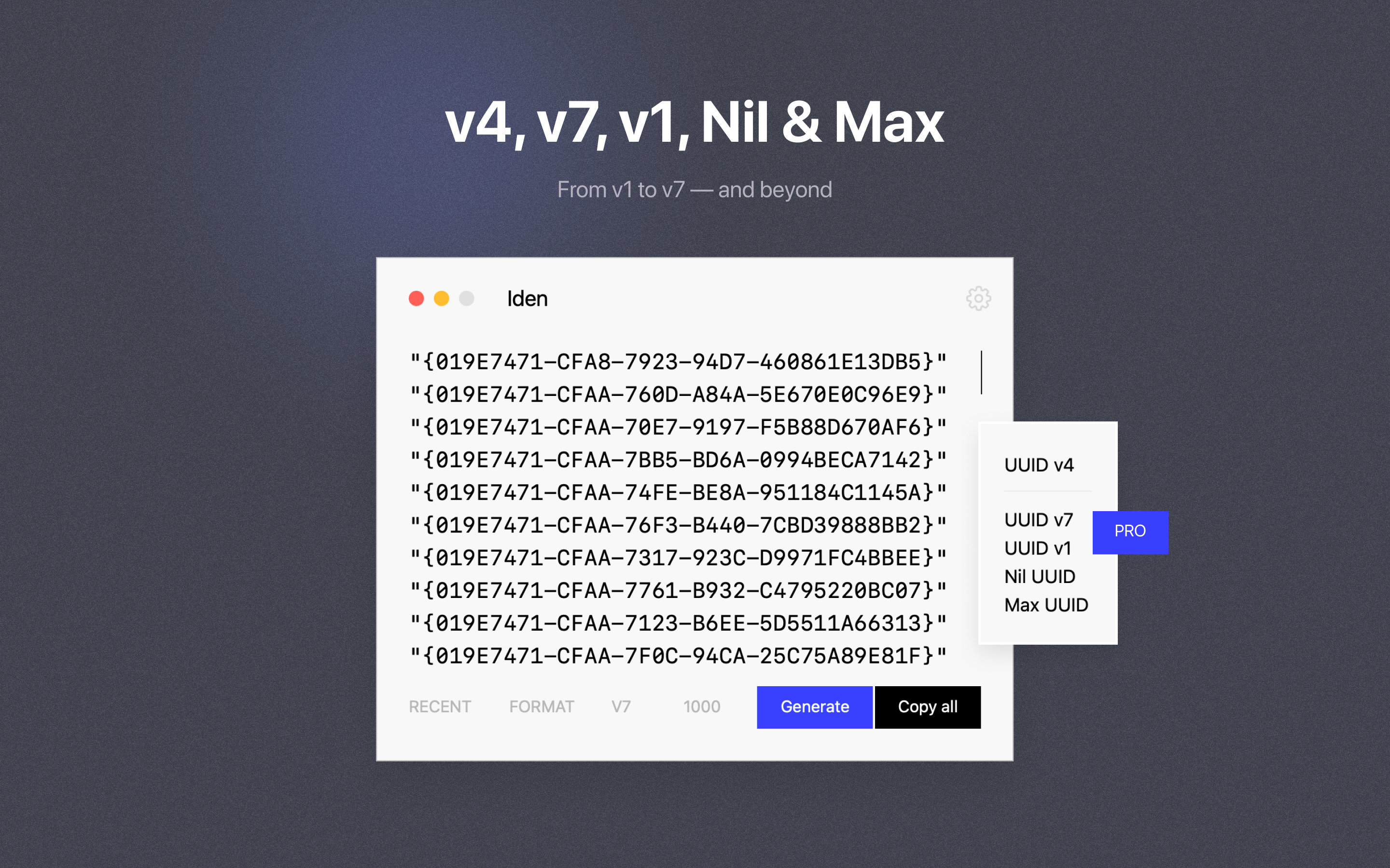Iden: UUID Generator screenshot 7