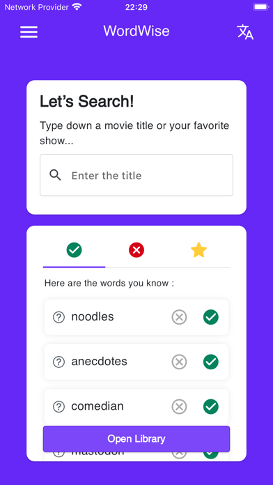 MovieWordWise Screenshot