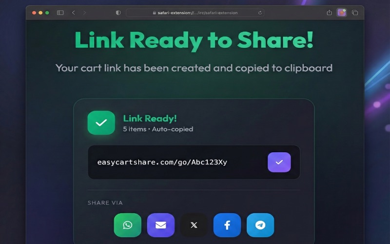 Easy Cart Share screenshot